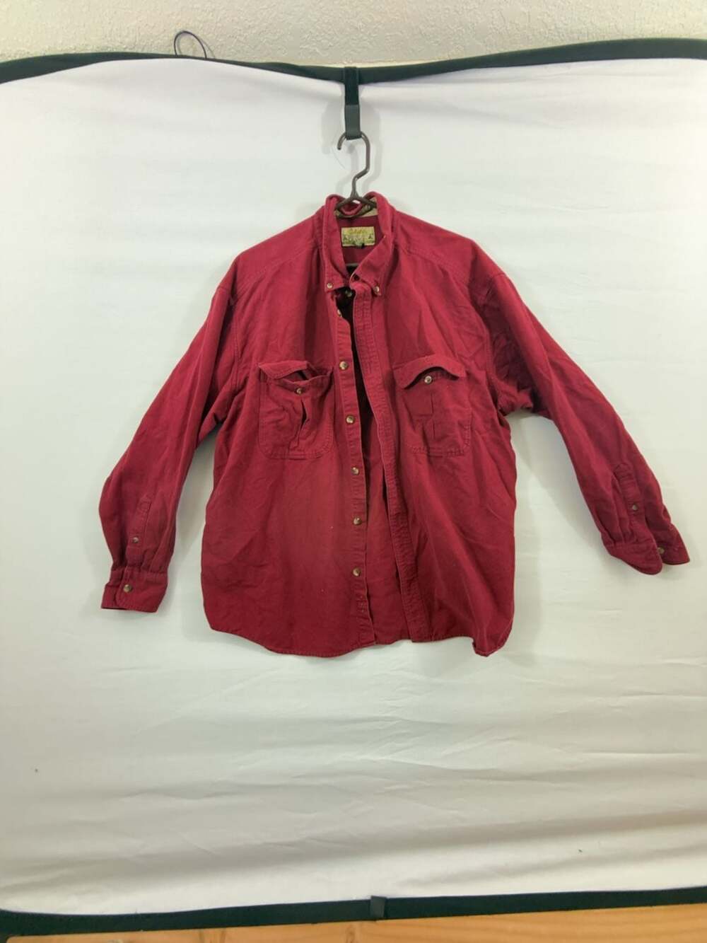 Cabela's Deerskin Soft Chamois Shirt Size XL/XG Red